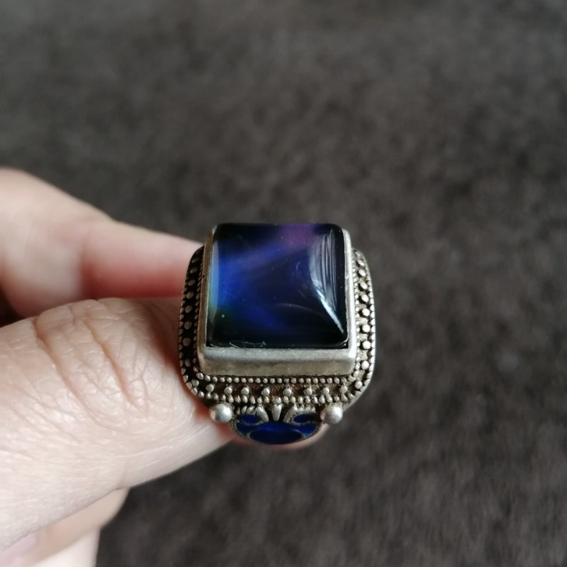 Vintage Tibetan Silver Ring wi - Vintage Collectible Jewelry recension och pris