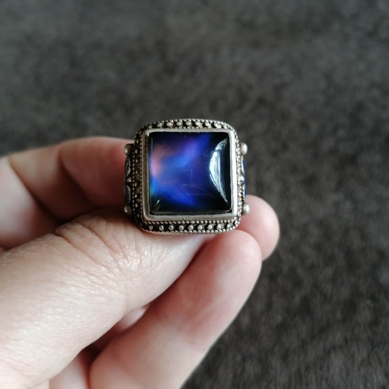 Vintage Tibetan Silver Ring wi - Vintage Collectible Jewelry recension och pris