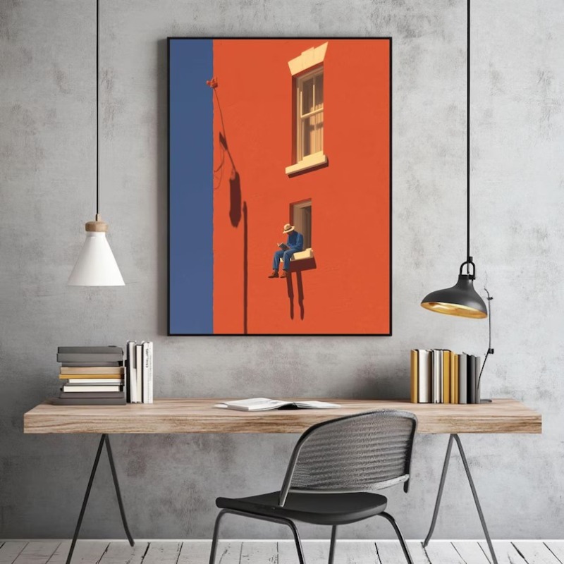 Vintage Minimalist Abstract Wa - Vintage Toys Collection recension och pris