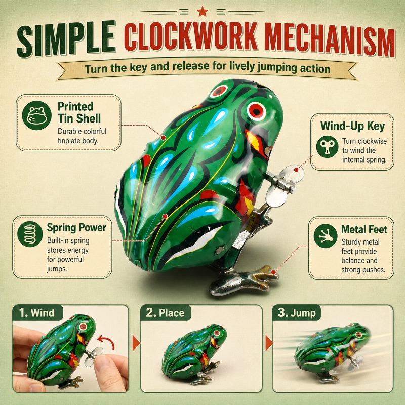 Nostalgic Clockwork Spring Tin - Vintage Toys Collection recension och pris