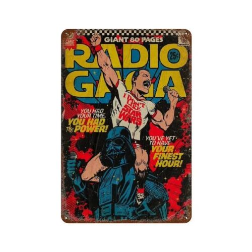 Y1,Queen Radio Gaga Comic Styl - Vintage Collectible Tins recension och pris