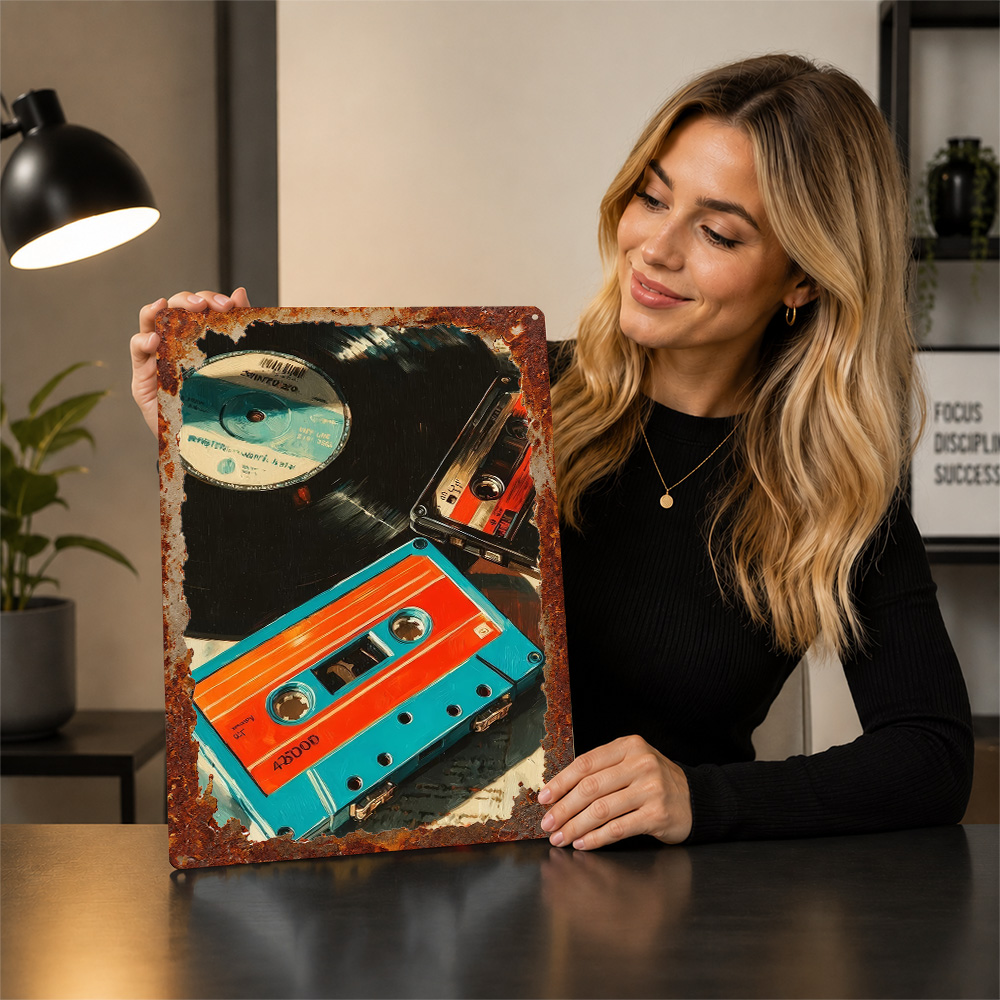 Retro Music Media Collection P - Vintage Collectible Tins recension och pris