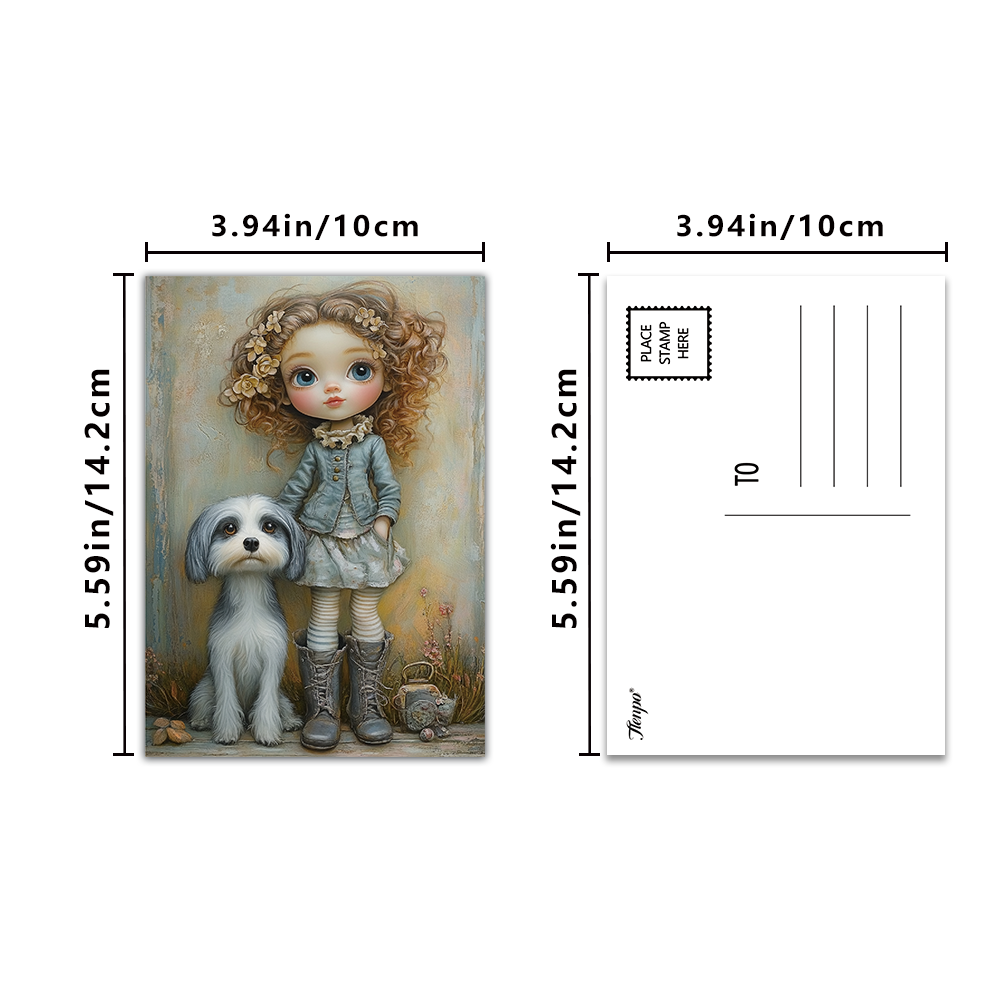 32pcs Vintage Cute Doll Postca - Vintage Collectible Dolls recension och pris