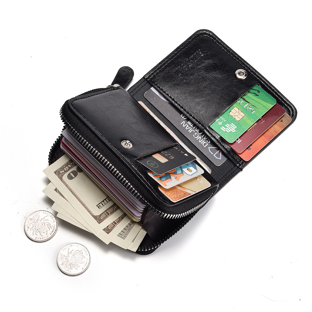 Men's Zipper Wrap-Around Walle - Vintage Collectible Coins recension och pris